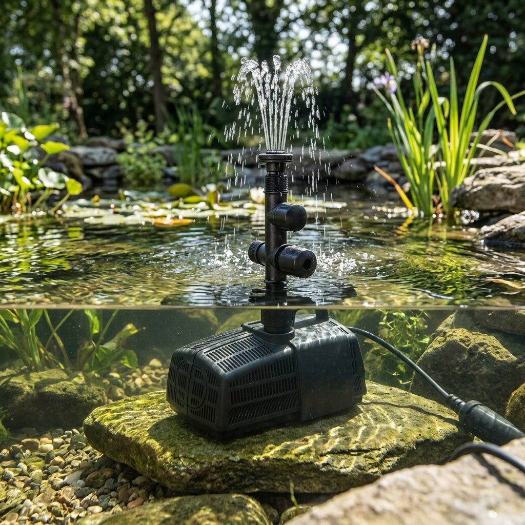 17.5 x 11 x 11cm Fountain Pump with 1.8m Max Head and 33W Power