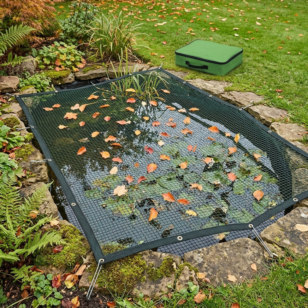 3m x 2m Pond Cover Net with Reinforced Edging and 10mm Mesh