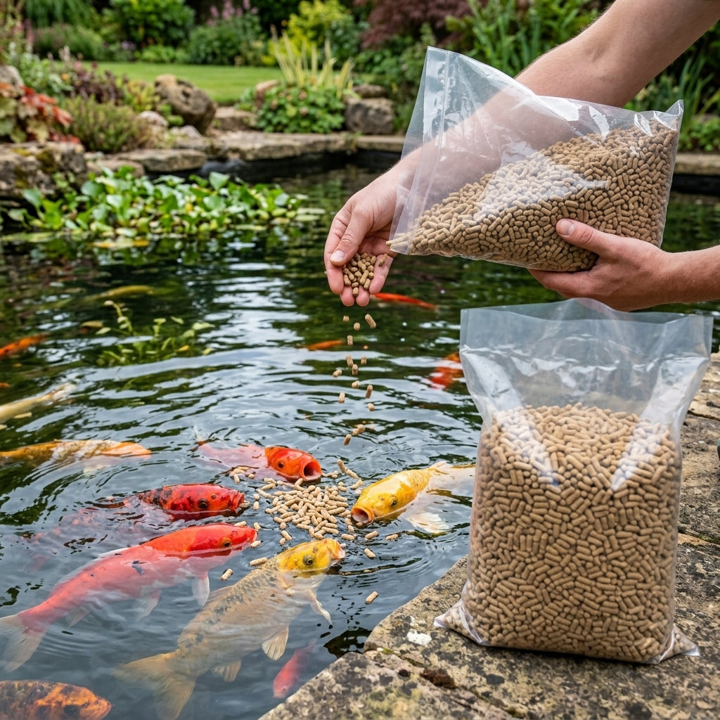 10kg Pond Sticks - Fish Food with Spirulina