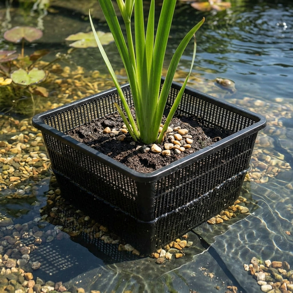 19cm x 10cm Square Planting Basket for Ponds – Fine Mesh