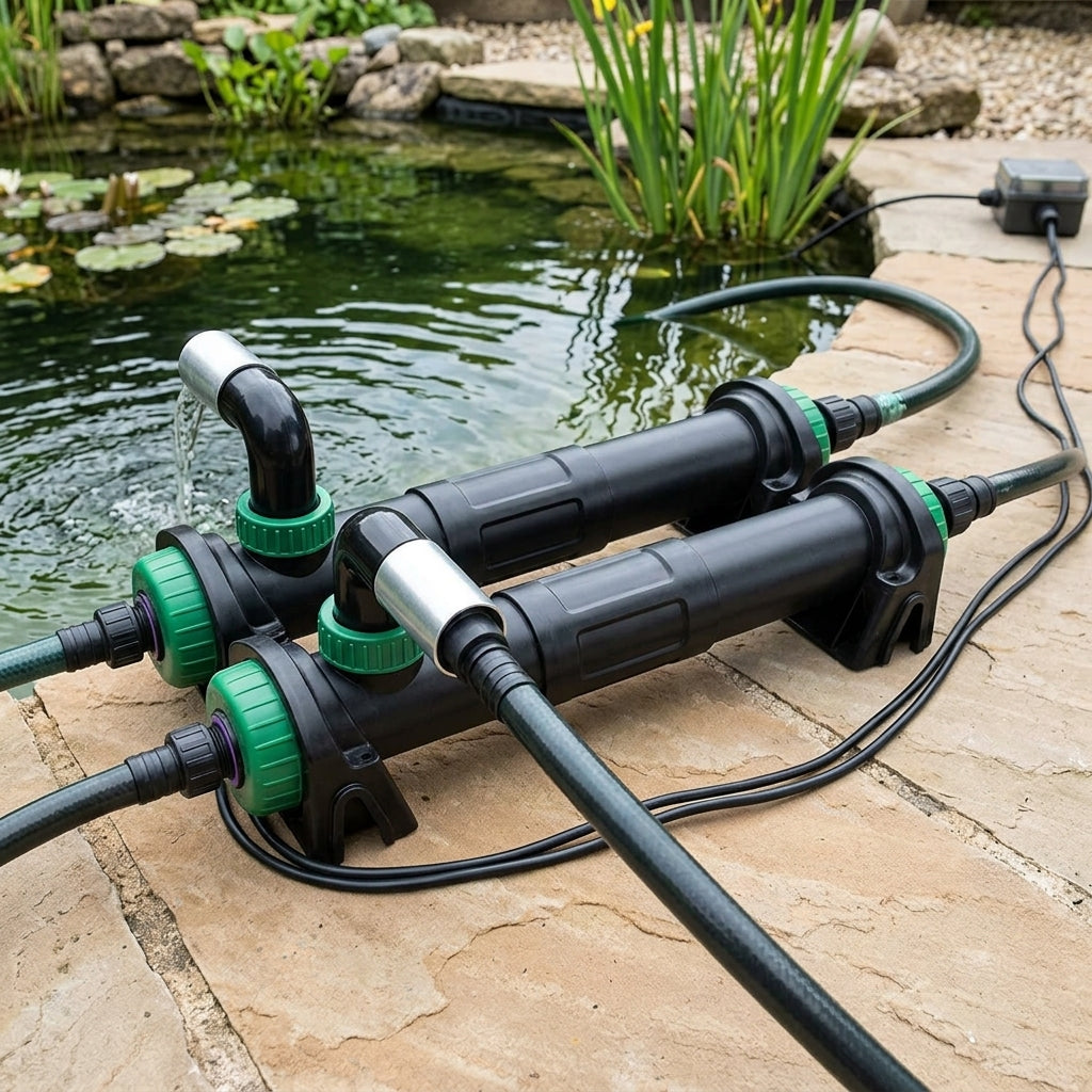 72w UVC pond clarifier system, 64,800 litre capacity