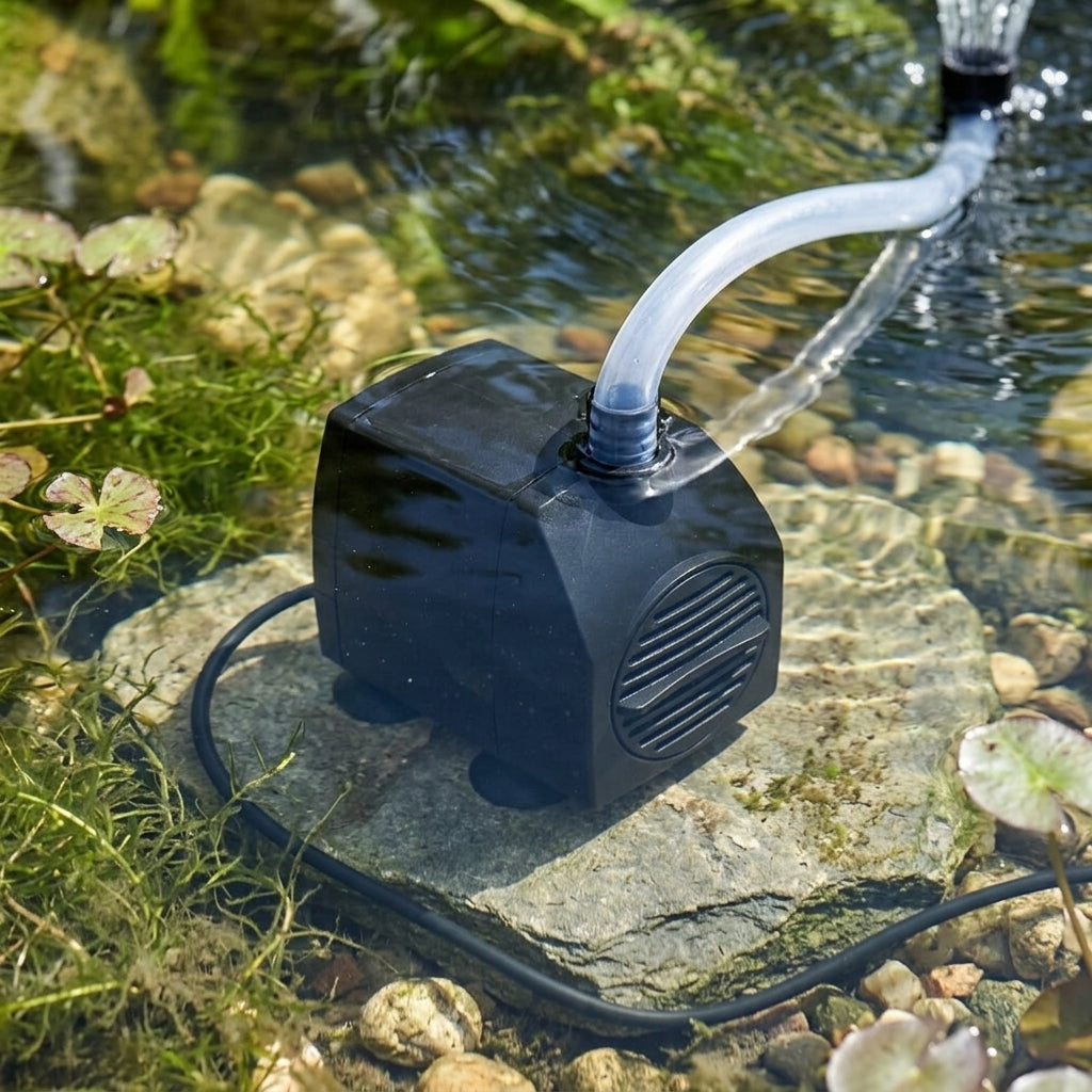 7.1x5.1x5.7cm Feature Pump with 5m Cable and Flow Regulator