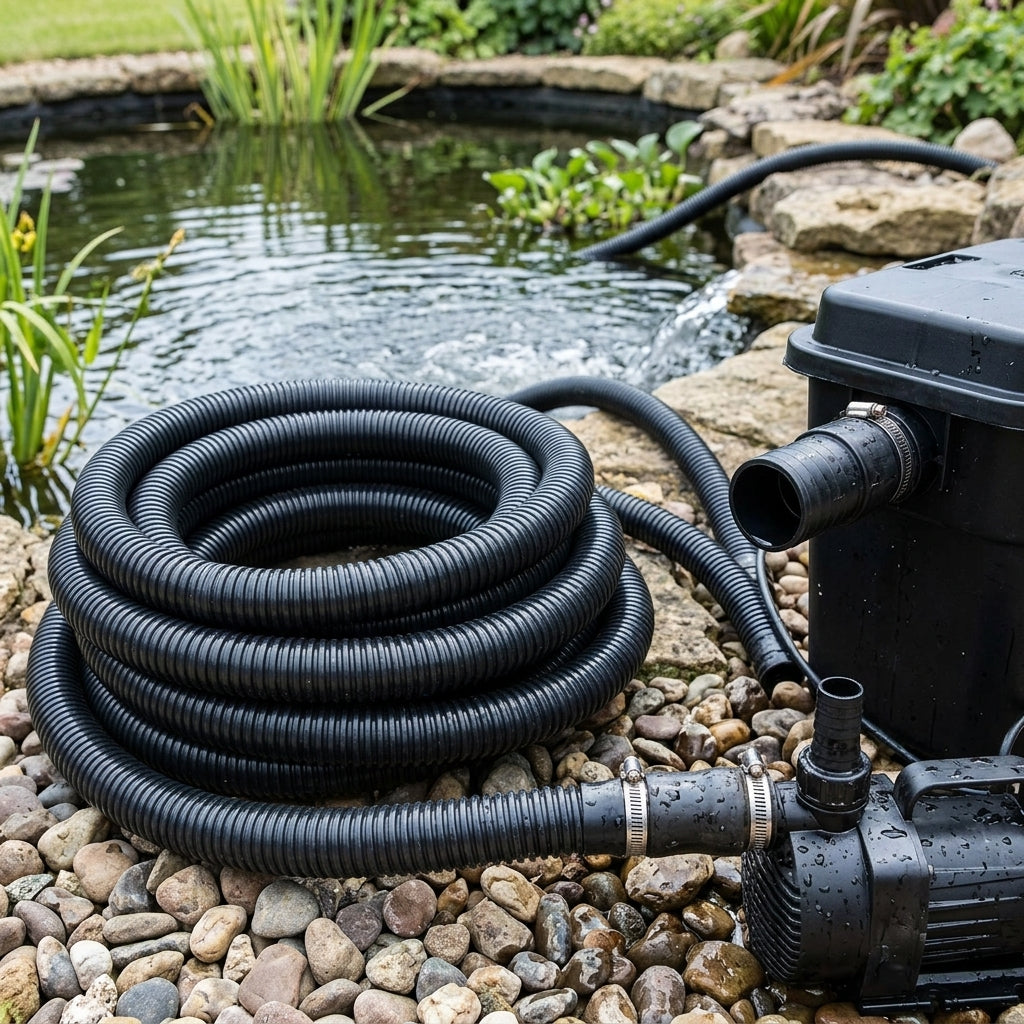 50mm Flexible Pond Hose, 30m Length, PVC, Smooth Bore