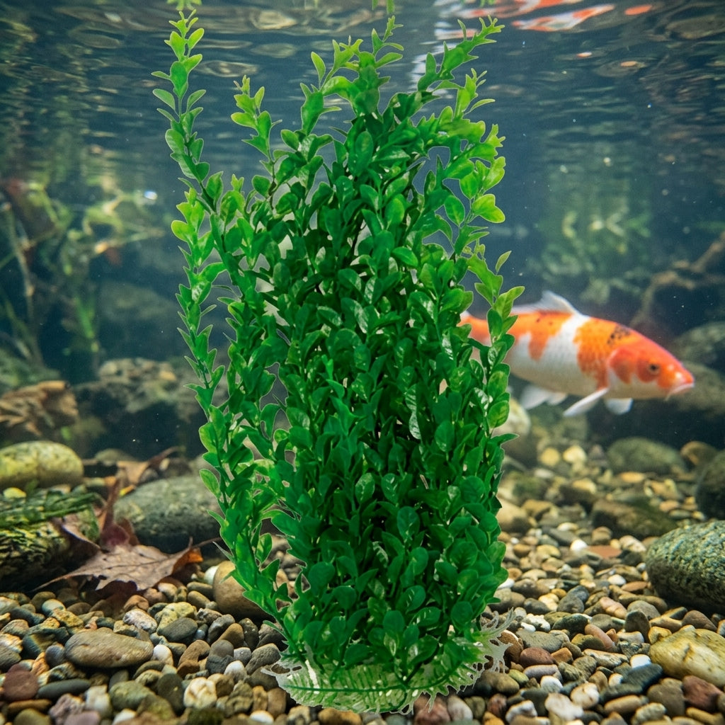 100cm Artificial Underwater Pond Plant Weighted Base
