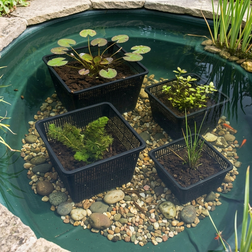 23cm x 23cm Medium Square Planting Basket – 15cm Depth