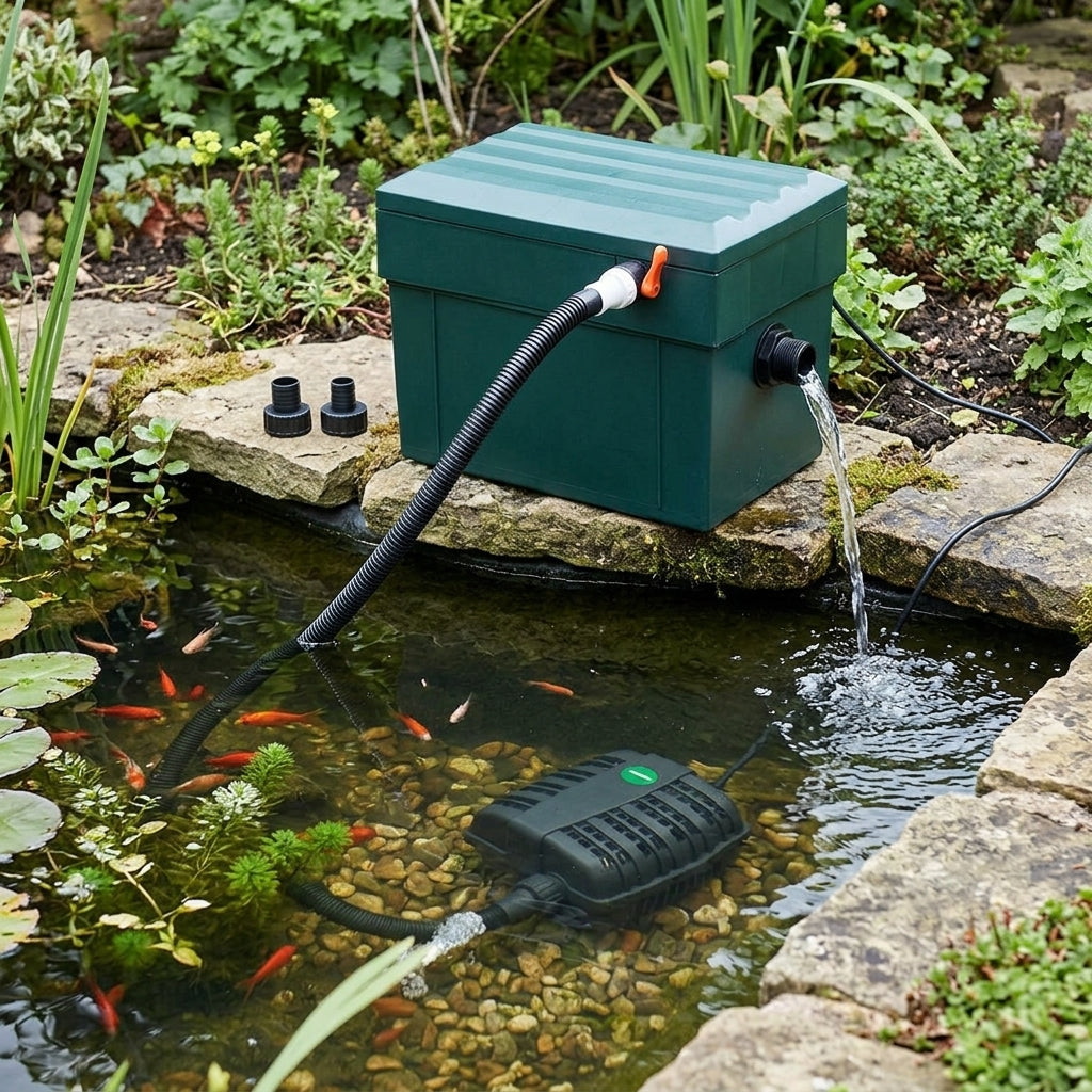 2500 Filter and 1500 LPH Pump Set for Ponds up to 2000 Litres