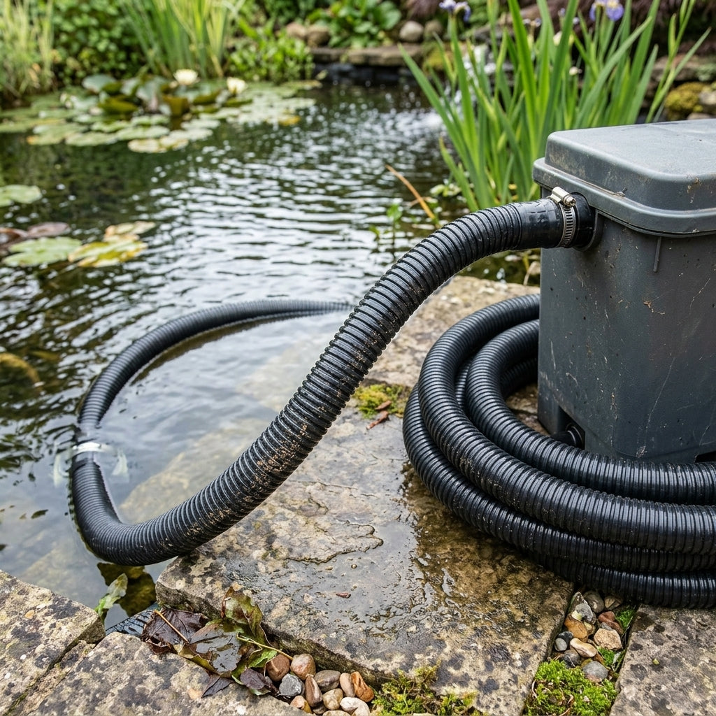 20mm Flexible Pond Hose – 5m Length – Black PVC