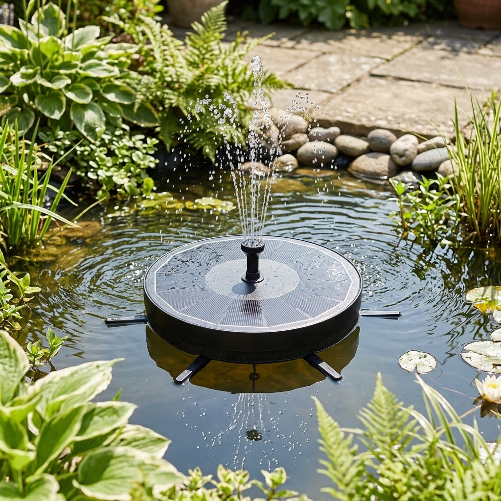Floating Solar Fountain Pump 180LPH with 5 Heads