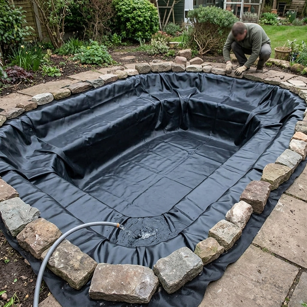 13m x 10m Pond Liner with 40-Year Guarantee and Underlay Included