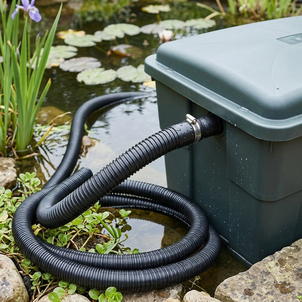 40mm Flexible Pond Hose, 5m Length, PVC, Smooth Bore
