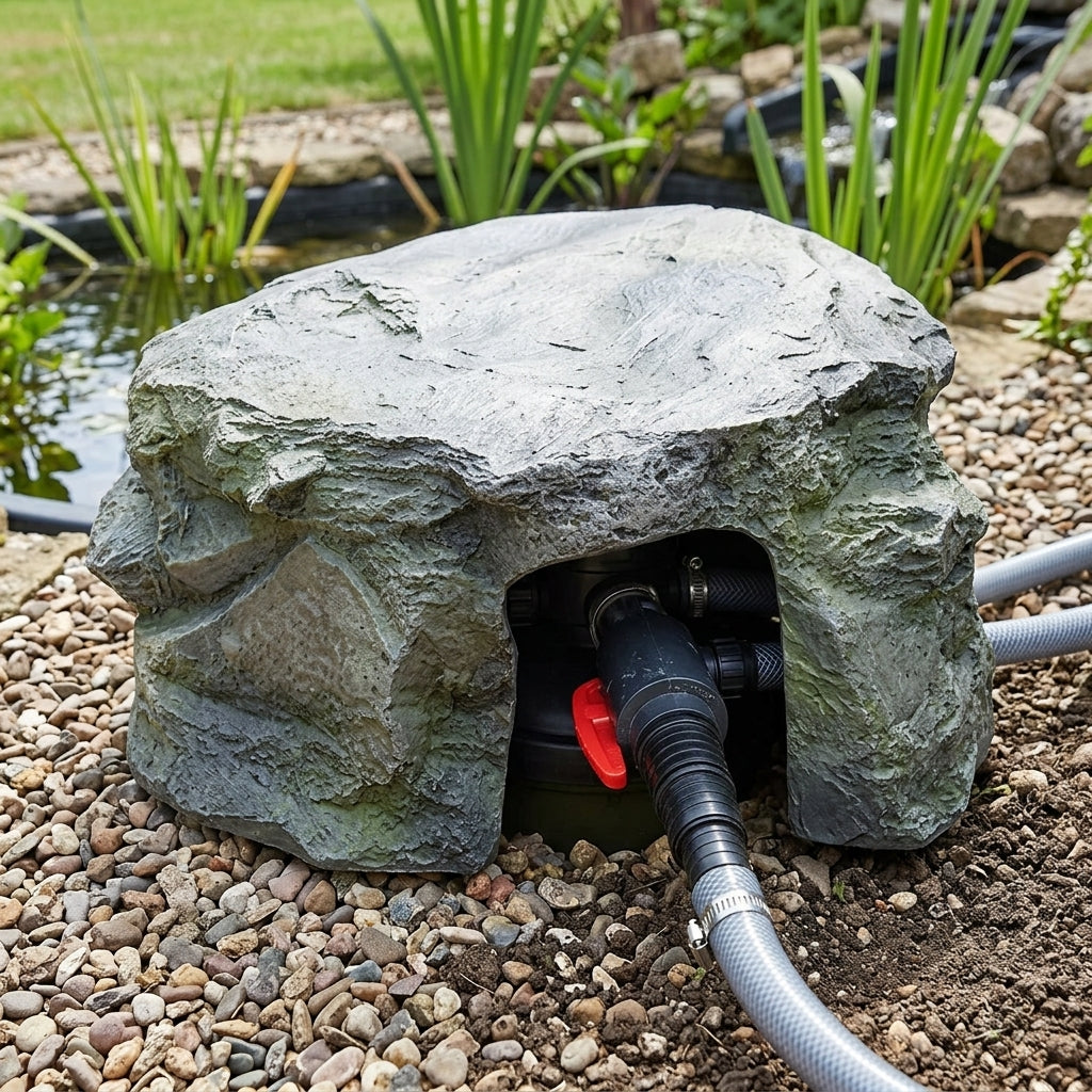 47x43x26cm Filter Cover Grey Slate Effect Medium Size
