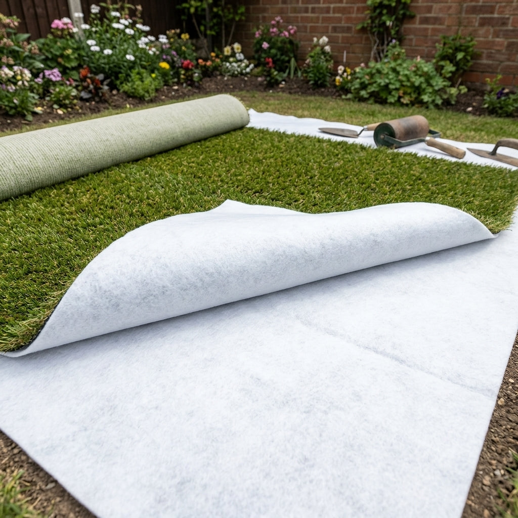 2m x 2m artificial grass underlay geotextile sheet