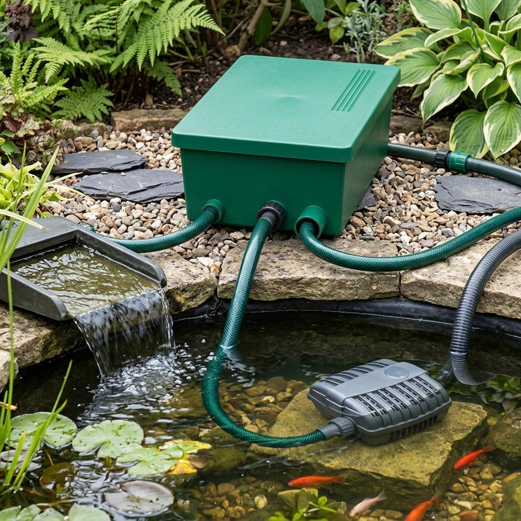 2500 LPH Pond Filter & Pump Set with UVC for Ponds up to 5000L