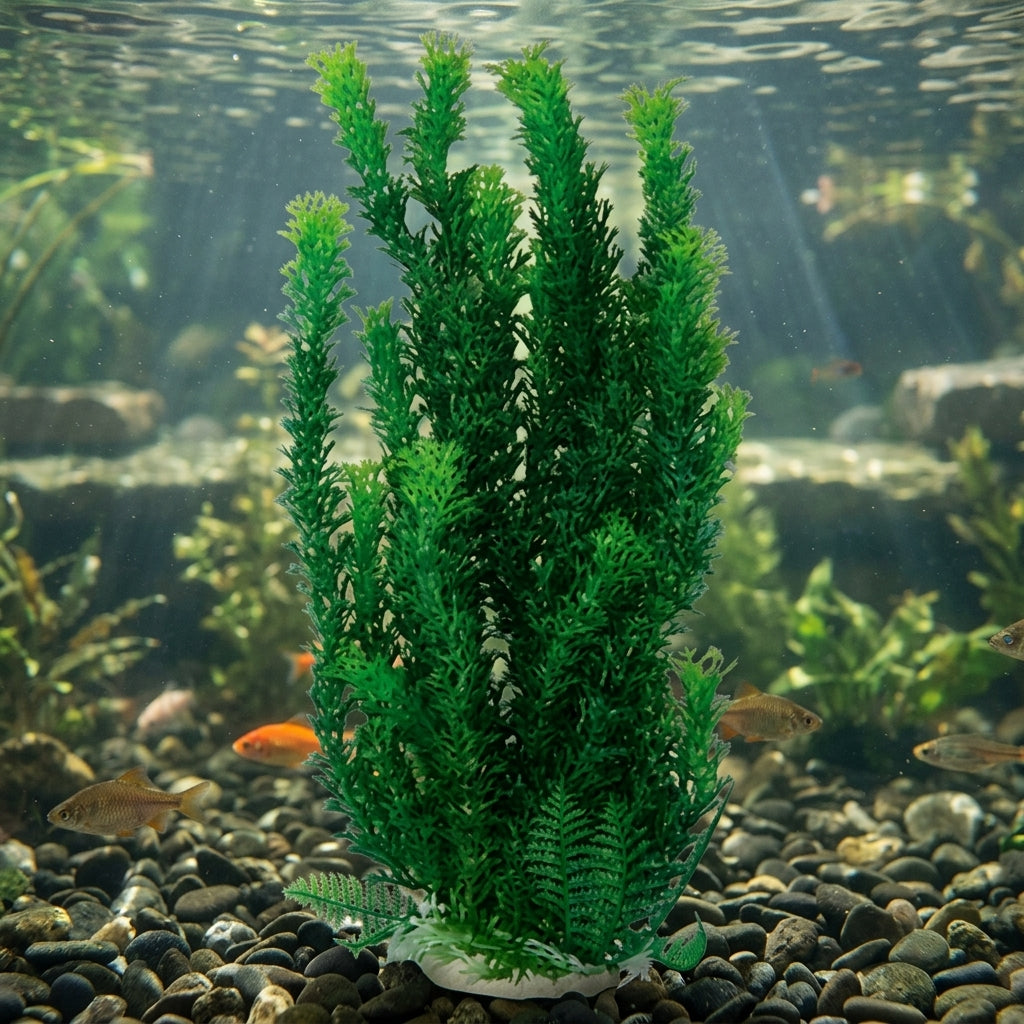50cm Artificial Underwater Pond Plant with Weighted Base