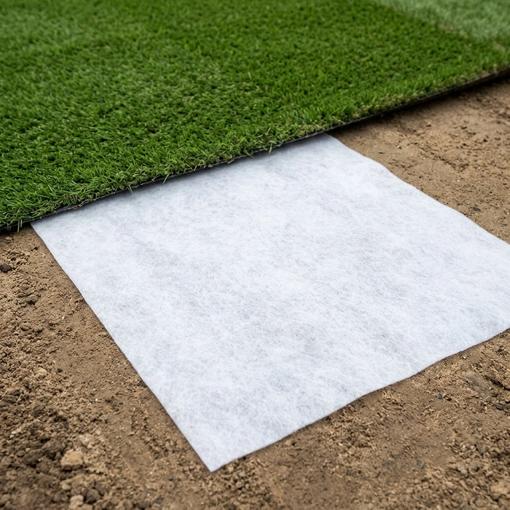 2m x 1m artificial grass underlay geotextile weed barrier