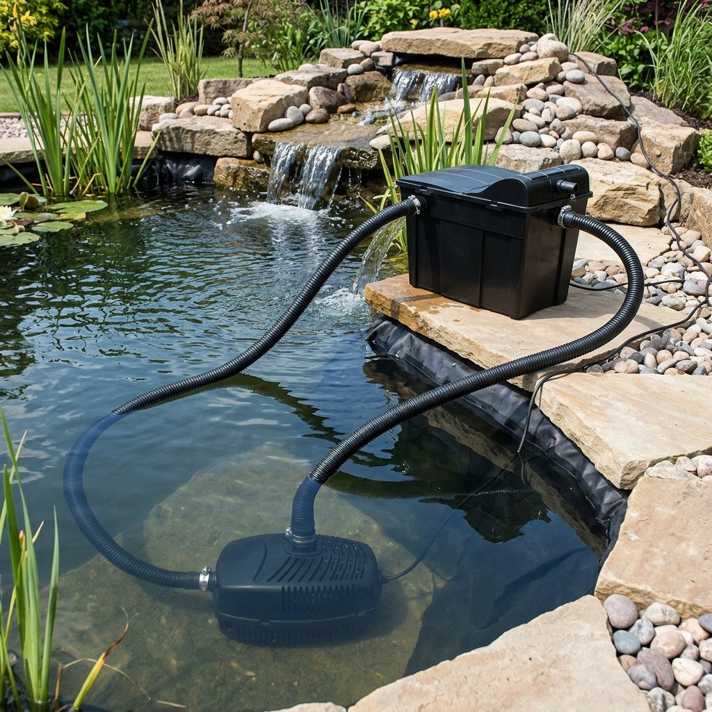5m x 5m Pond Box Set with Liner, Underlay and Filter Kit