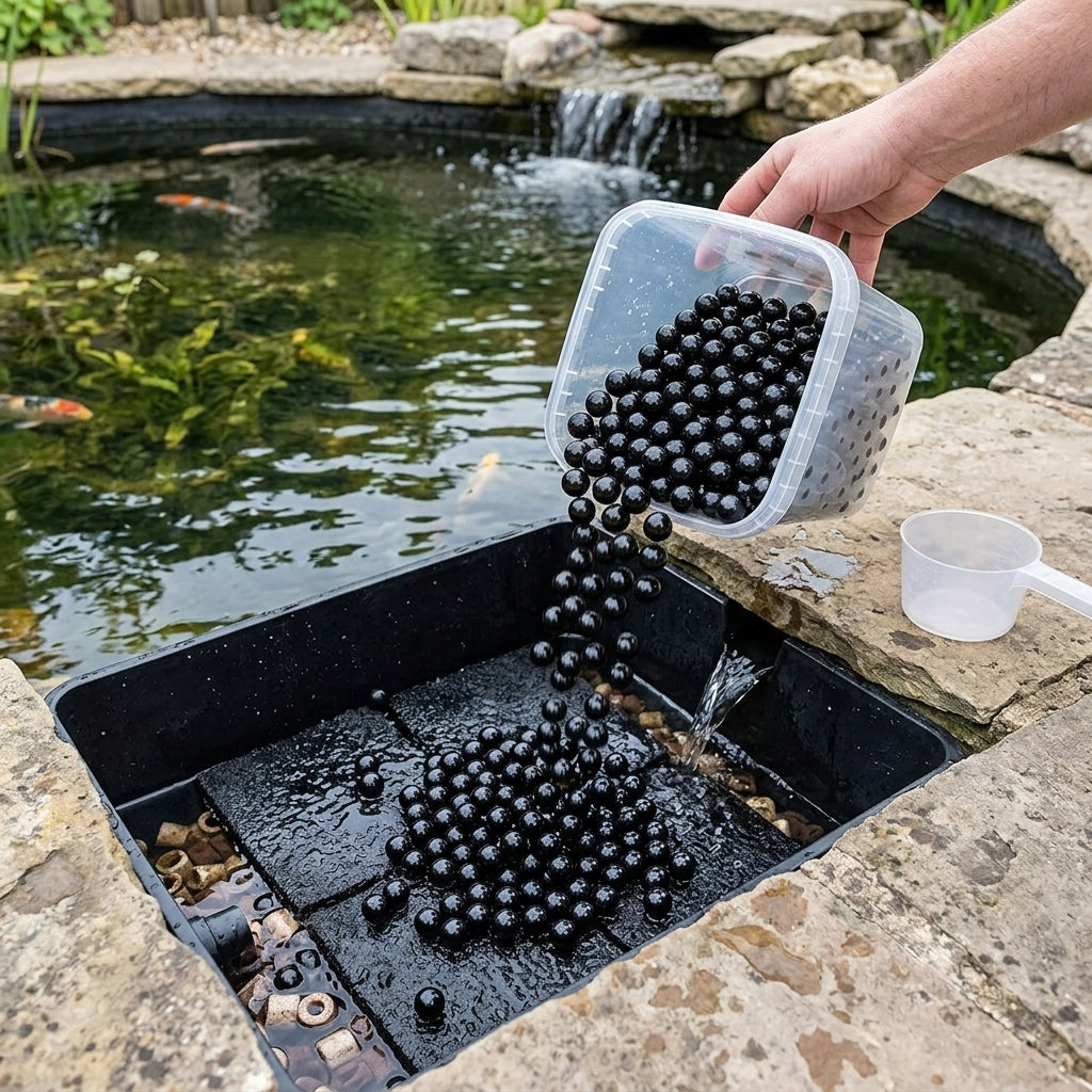 2,000ml Pond Gel Balls for Water Treatment – Treats 60,000 Litres