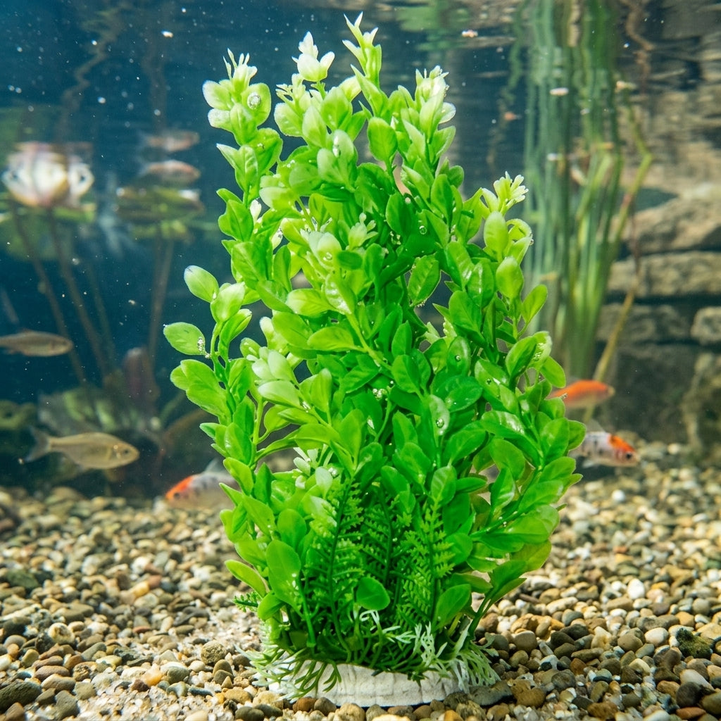 100cm Artificial Underwater Pond Plant – Weighted Base