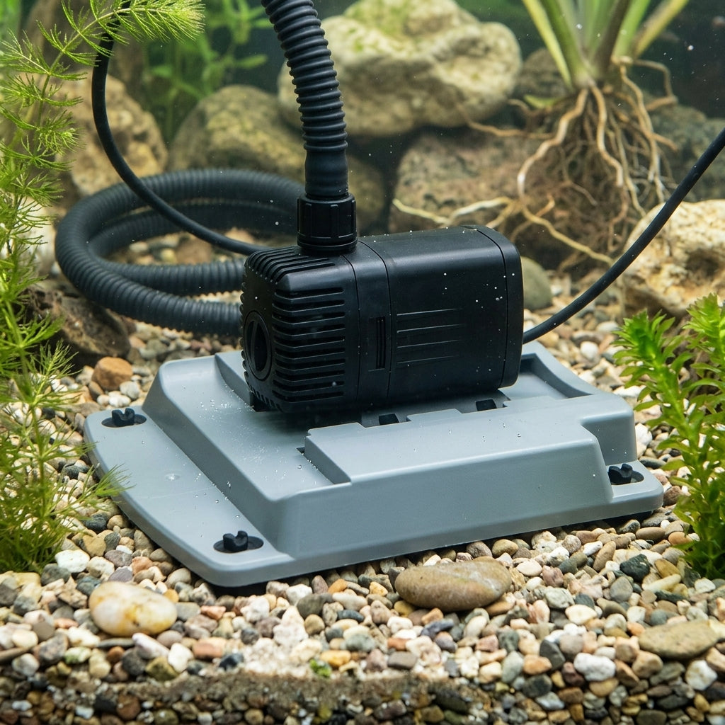 Base Plate and Feet for 10000 Pond Pump Grey