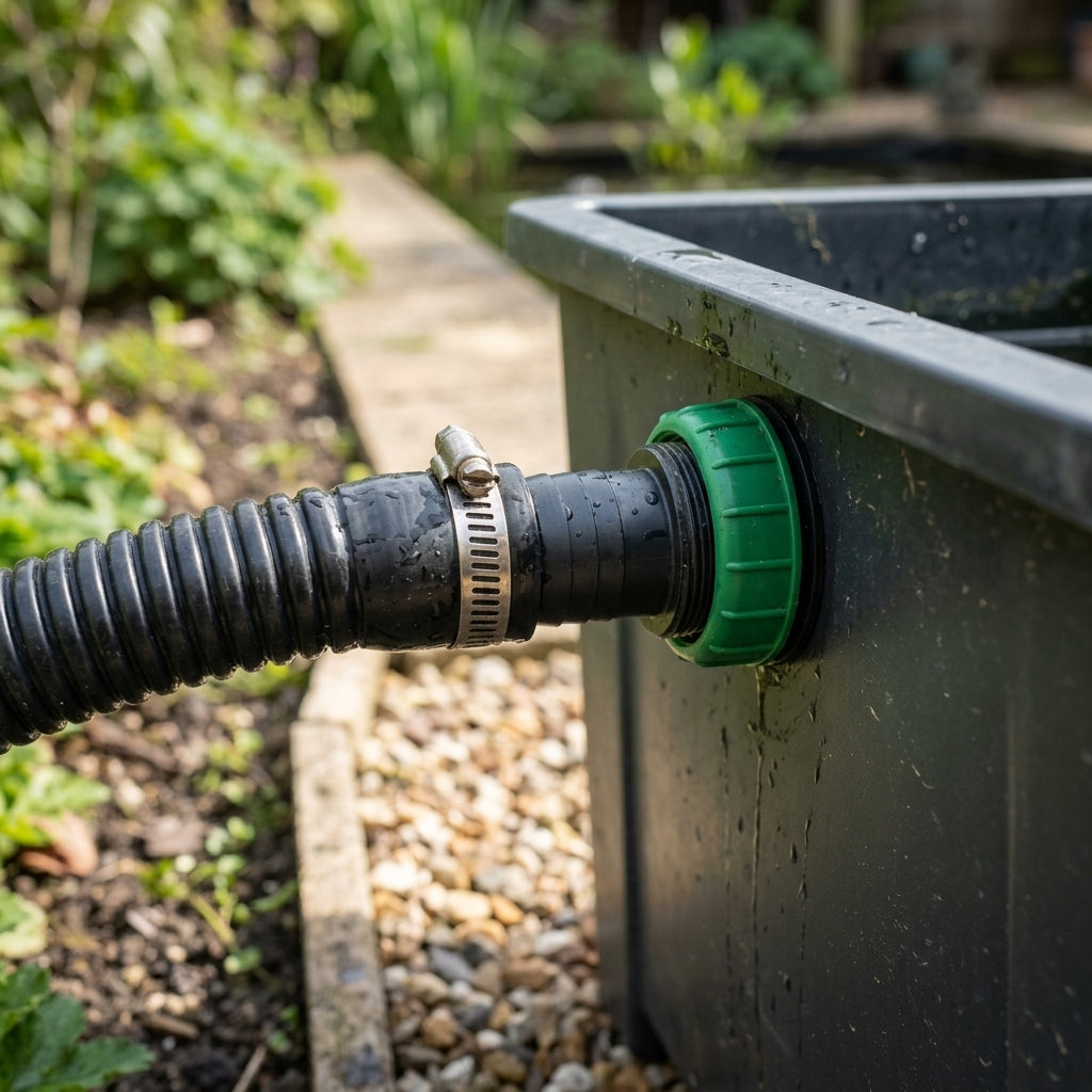 40mm Pond Filter Outlet Hosetail with Nut and Gasket