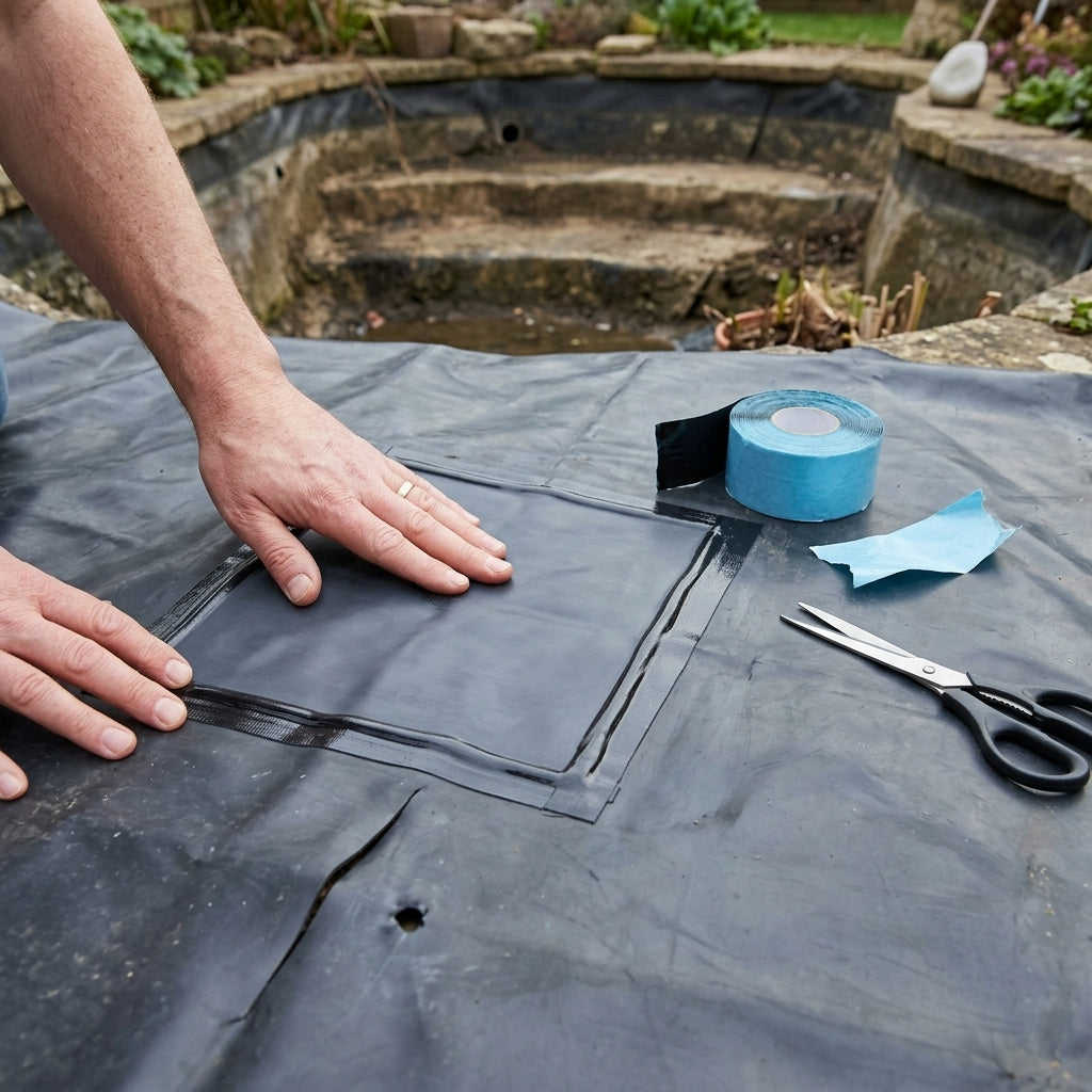 1x1m Butyl Liner Repair Kit with 10m Cold Glue Tape