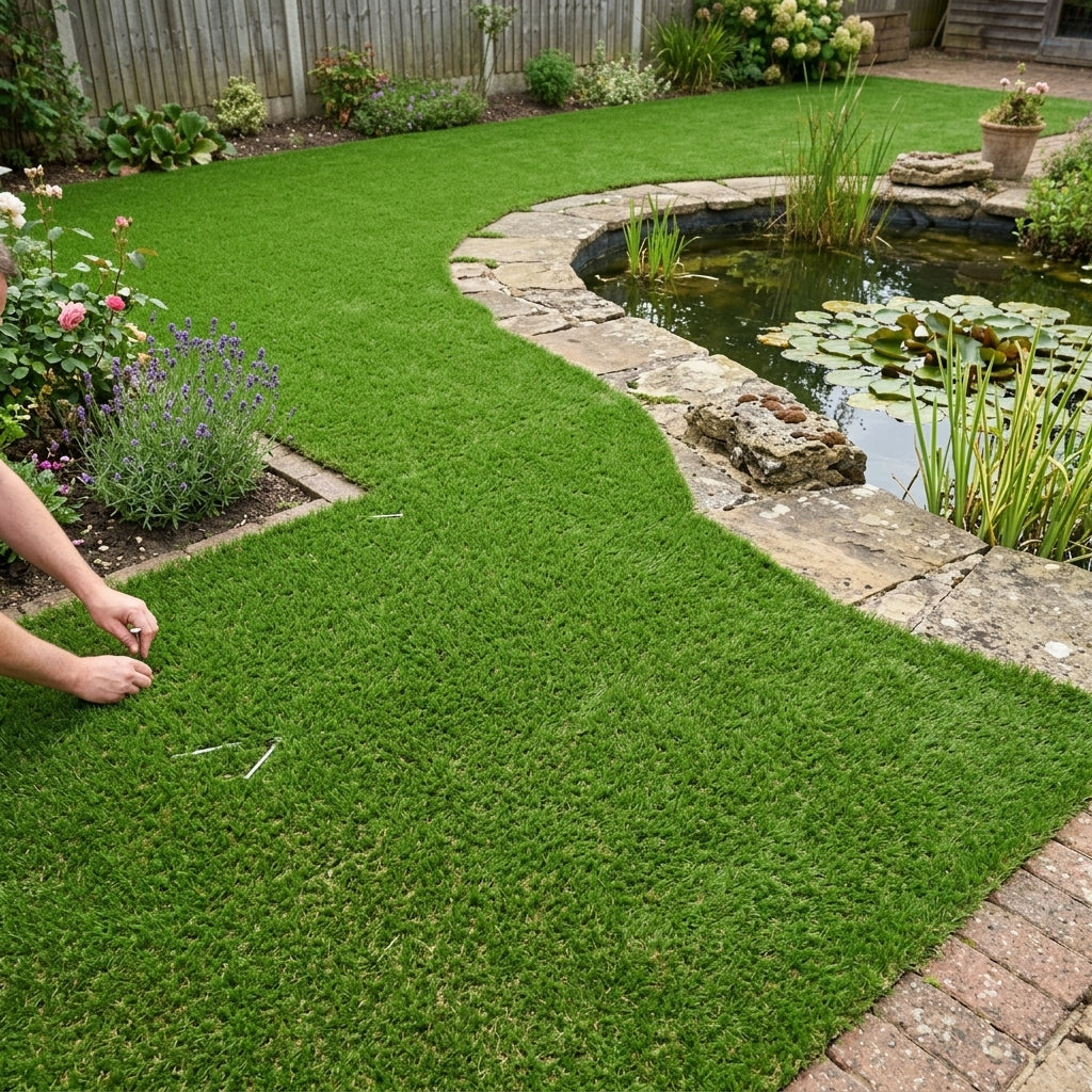 2m x 8m artificial grass with 38mm pile for gardens