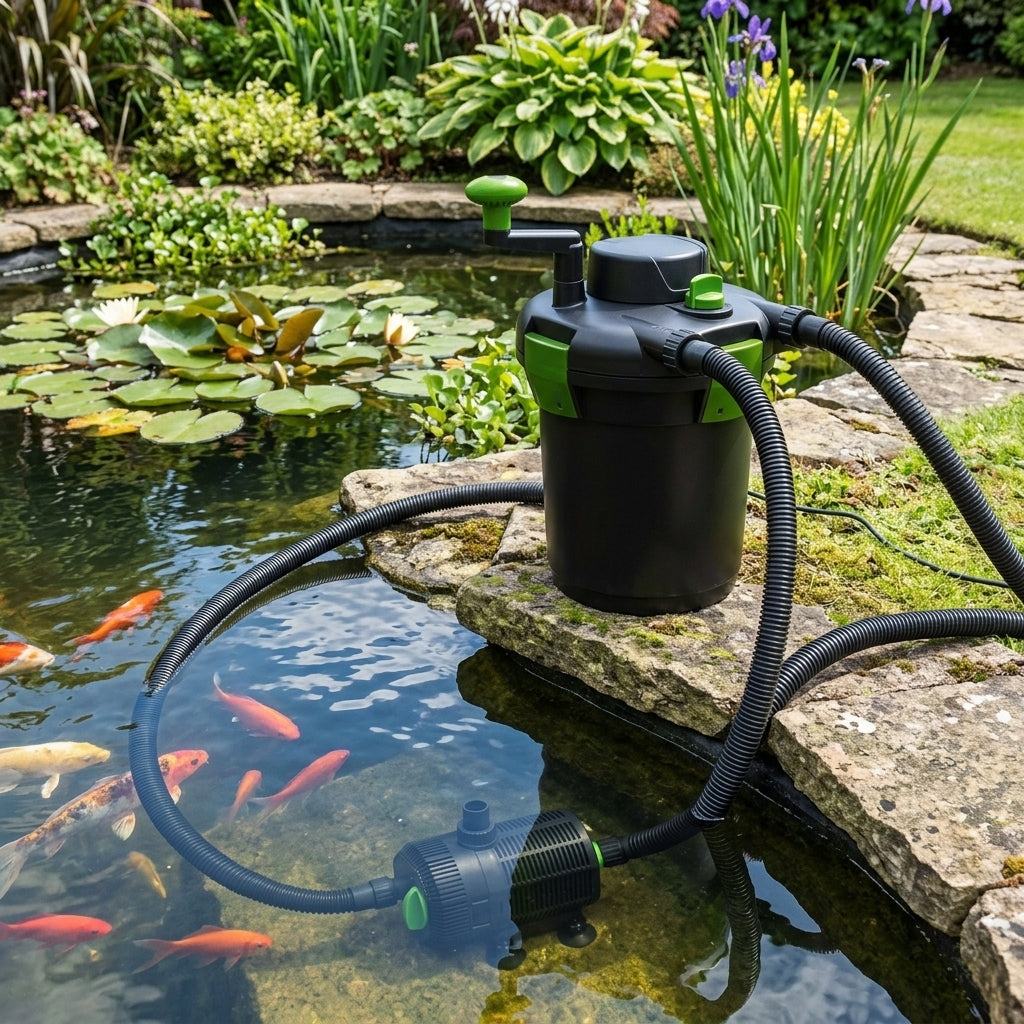 5000 Litre Pond Pump and Filter Set with 13W UV and 3000lph Flow