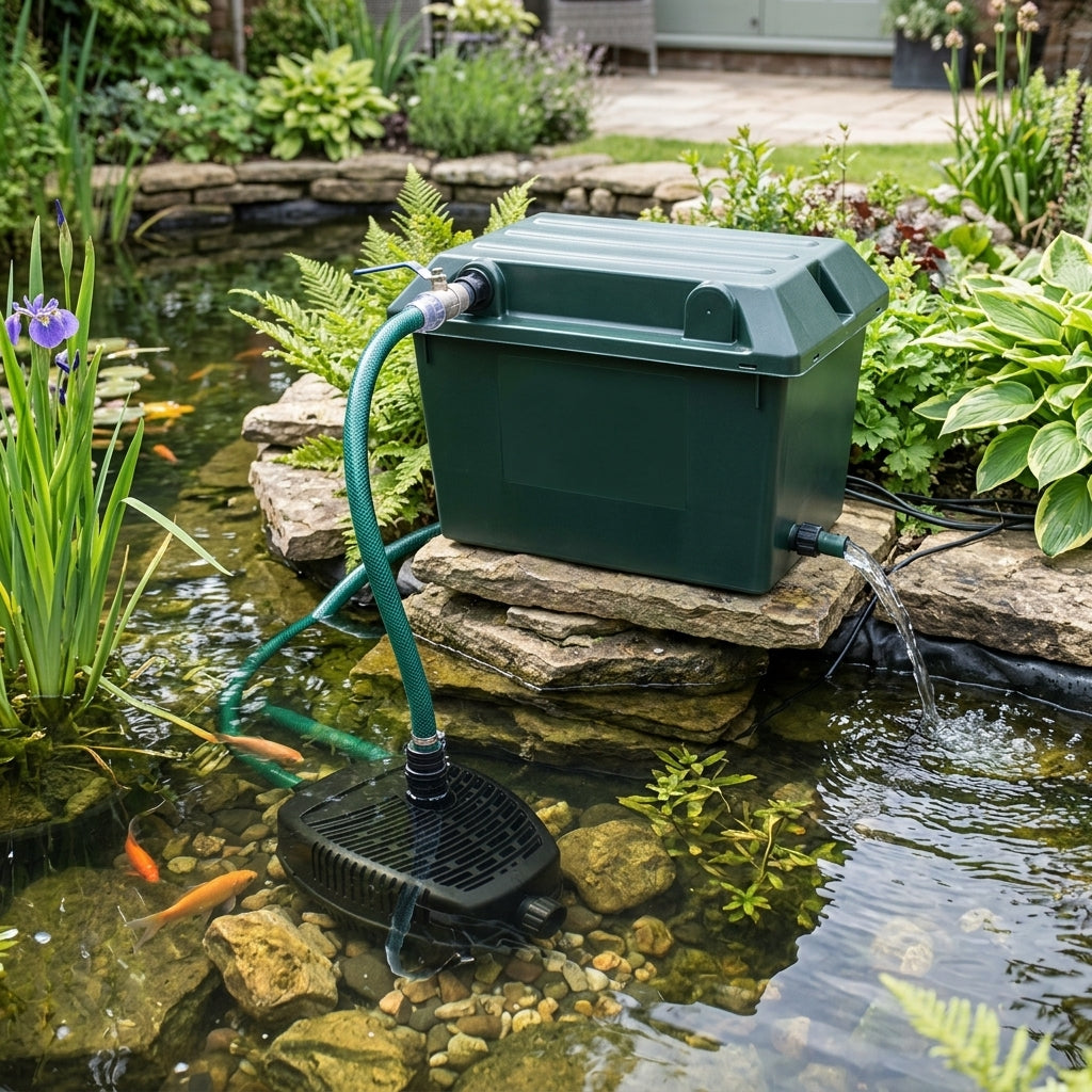 Filter and Pump Set for Ponds up to 9,000 Litres with UVC 18W
