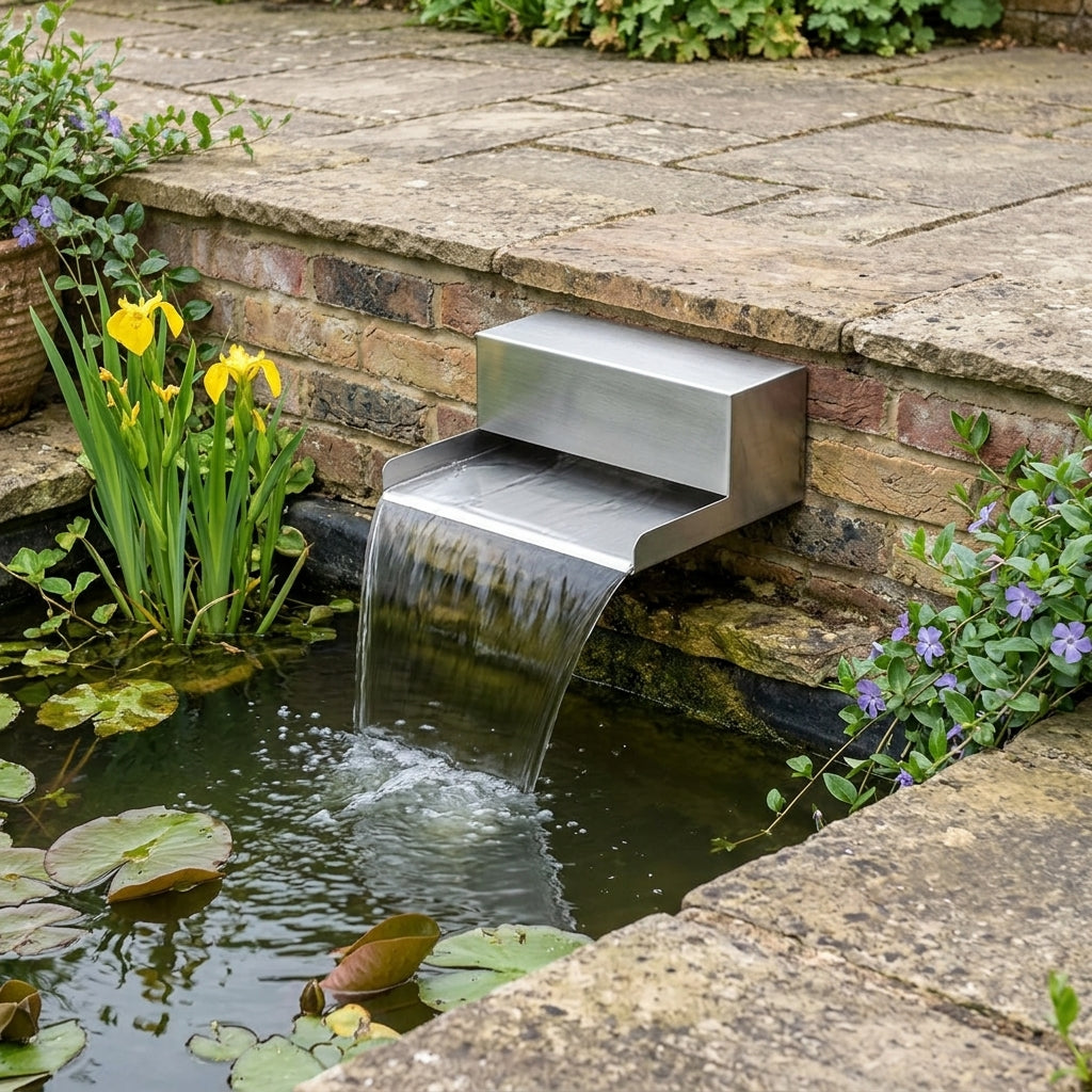 200mm Gravity Fed Water Blade Stainless Steel for Ponds