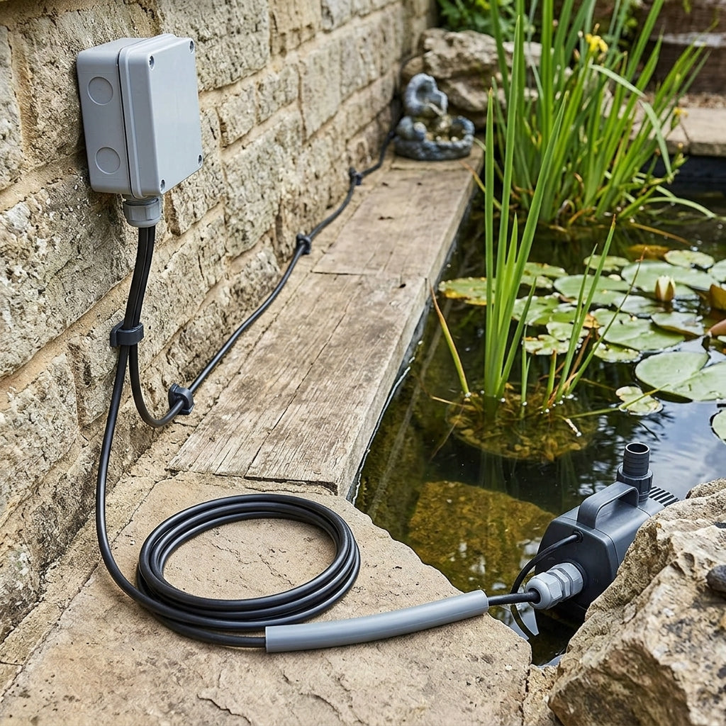 9m Outdoor Electrical Cable 3-Core Weatherproof 5mm