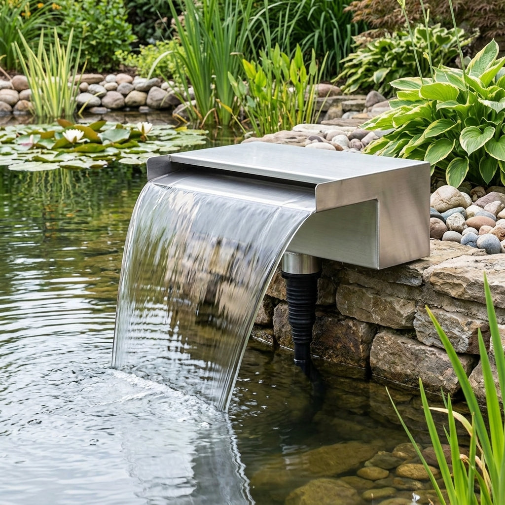 600mm Waterfall Cascade Stainless Steel Underneath Inlet