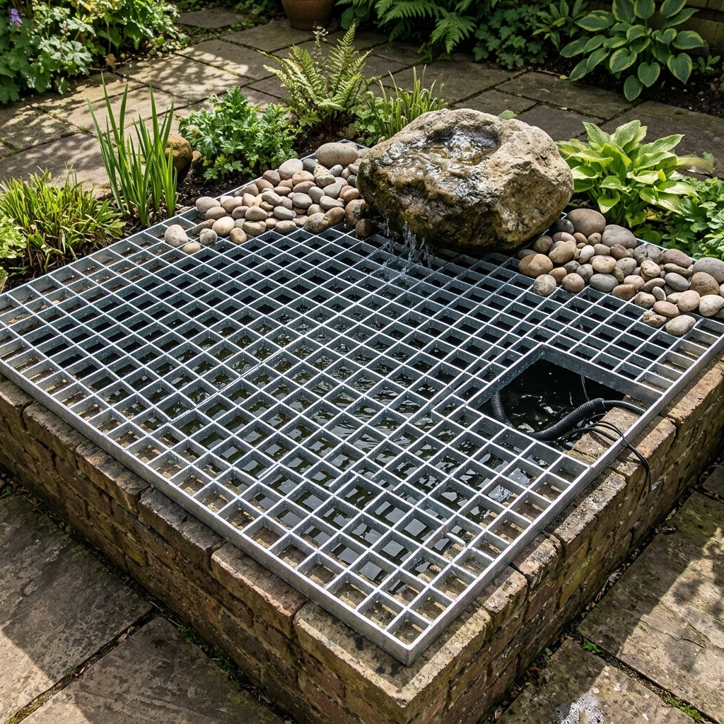 100 x 100cm Heavy Duty Feature Grid Galvanised Steel 150kg Capacity