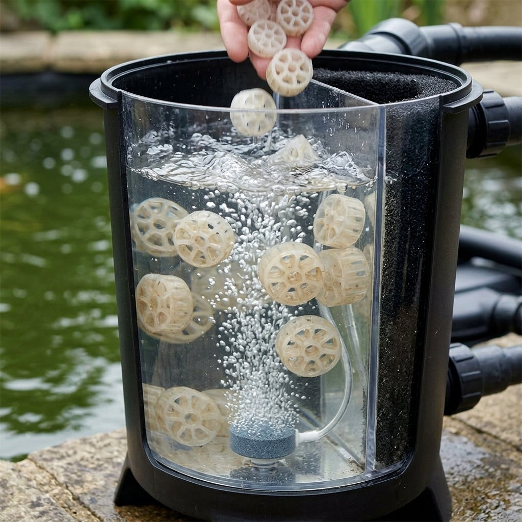 5 Litre Biomedia Filter Media – Wheel Shape, Buoyant