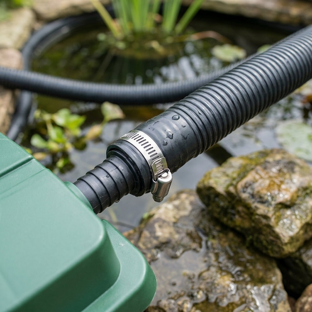 25mm Flexible Pond Hose, 30m Length, Smooth Bore PVC