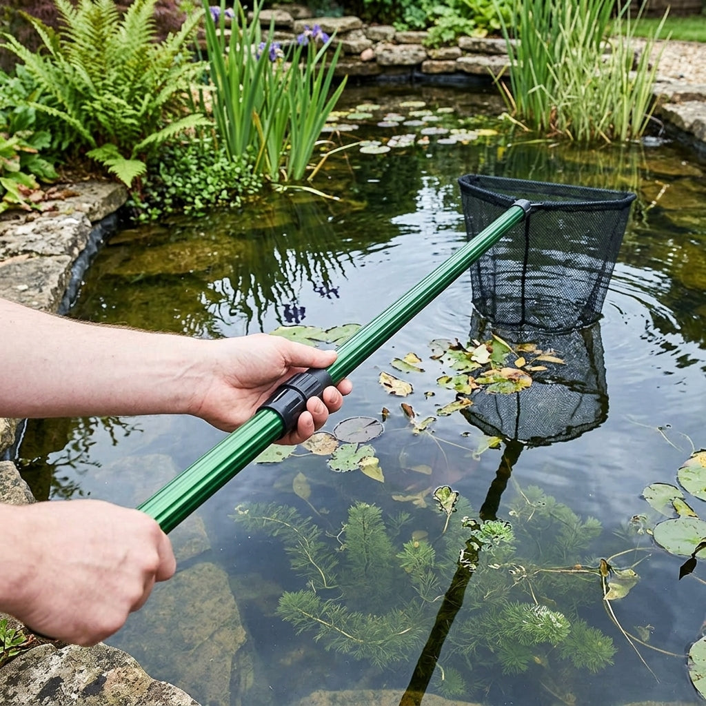 1.5m Telescopic Pond Net Pole – Adjustable Metal Handle