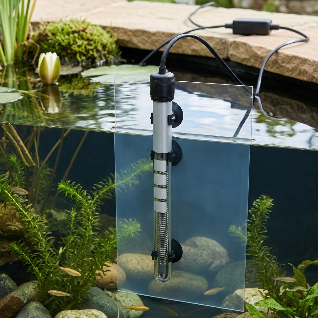 29cm Aquarium Heater 100W for 20-70L Tanks, Submersible, Adjustable