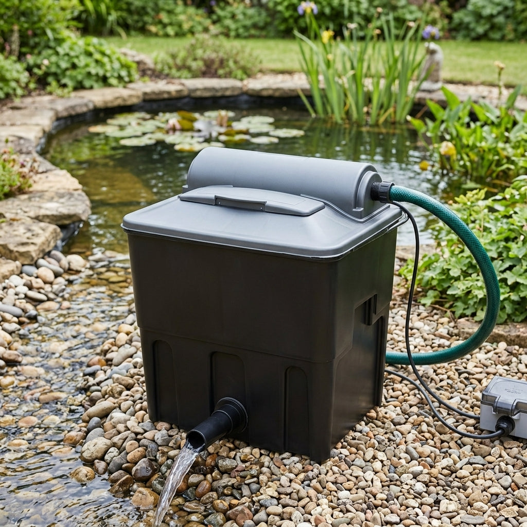 41x27x40cm Pond Filter with 8w UVC for 4000L Capacity