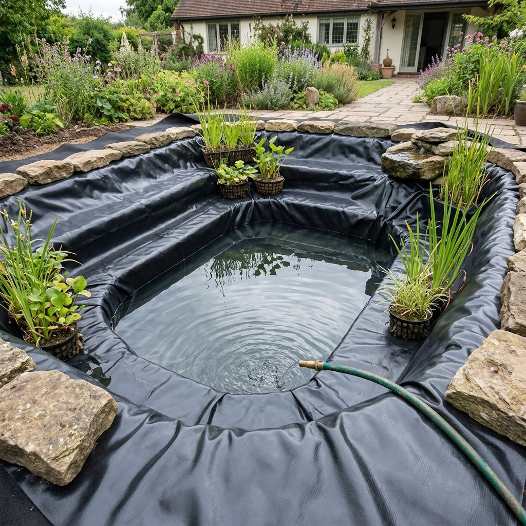 30m x 20m Pond Liner with 40 Year Guarantee and Underlay Included