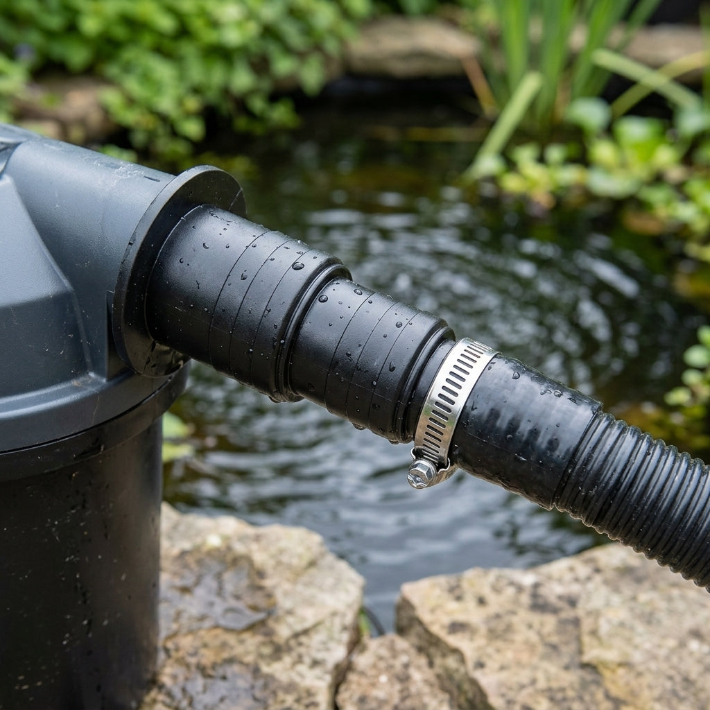 20–40mm UVC inlet hosetail for pond clarifiers