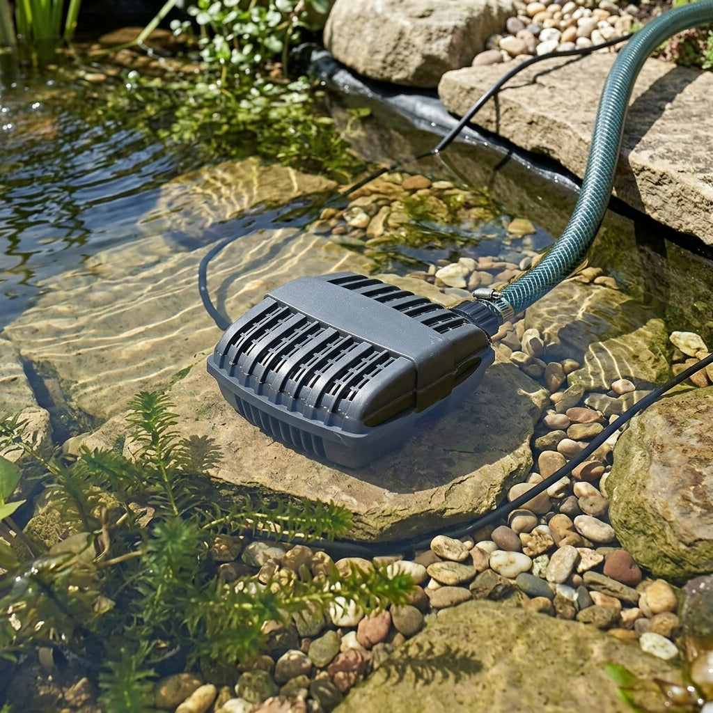 Filter Pump for Small Ponds, 20/25mm Outlet, 20W, 1,000lph Max Flow