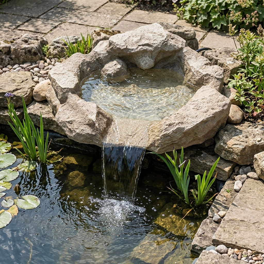 63cm x 61cm Polyresin Waterfall Header Without Lights