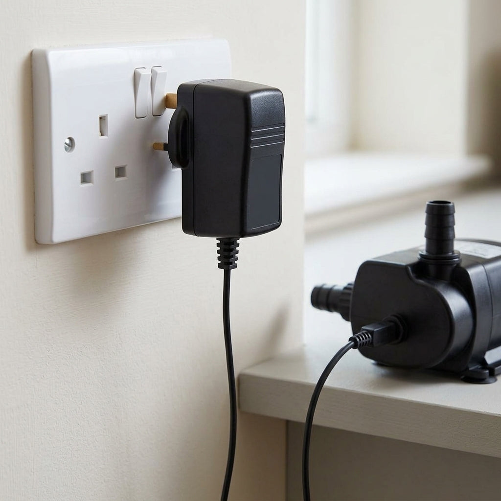 18v Mains Adaptor for Solar Pump with 3-Pin Plug