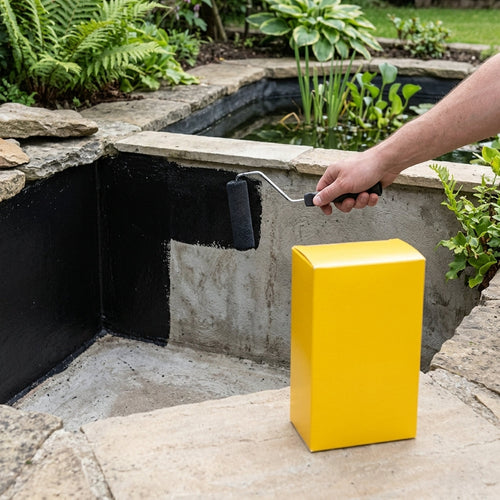 1 Litre Pond Paint Black for Concrete, Blockwork & Fibreglass Surfaces