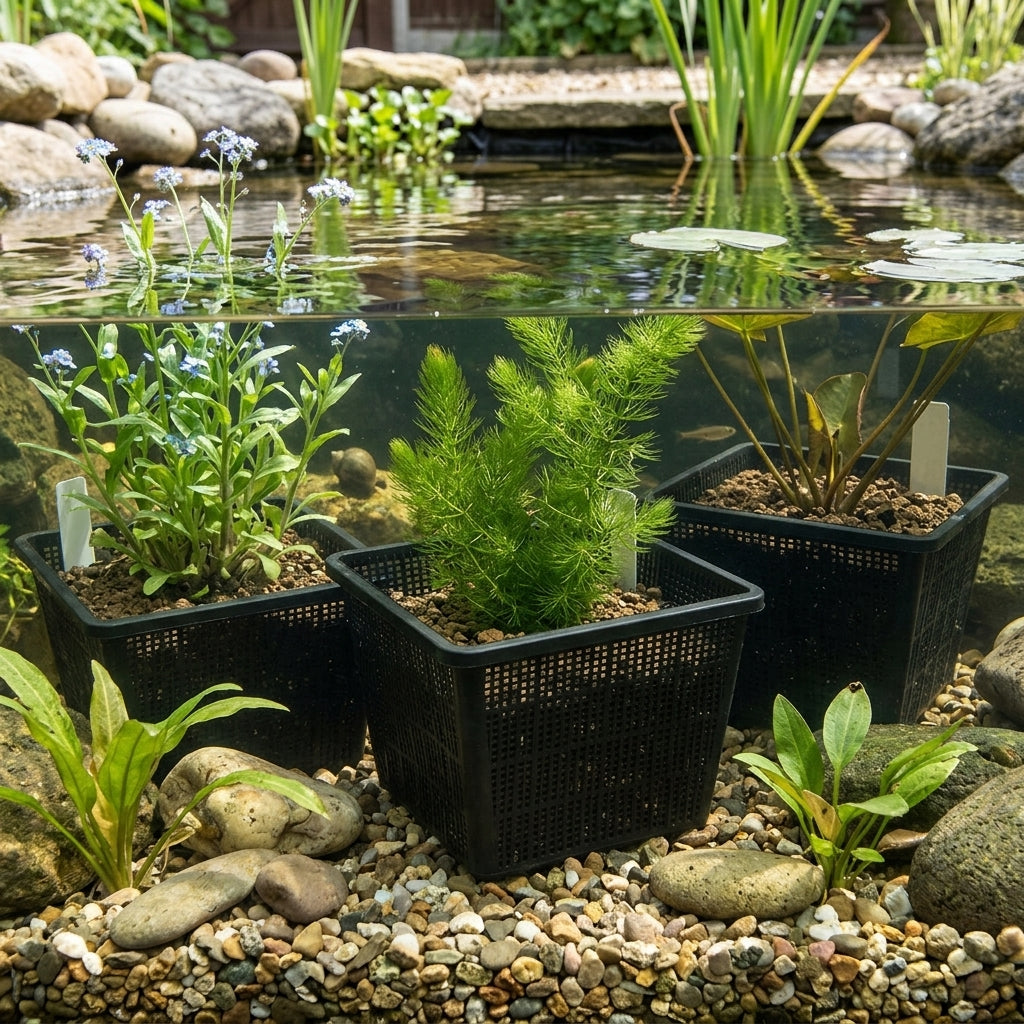 23 x 15cm Medium Square Pond Planting Baskets – Pack of 3