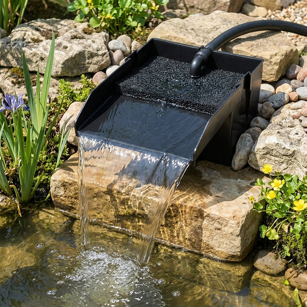 19cm Waterfall Filter with 20/25mm Connection and Filter Foam