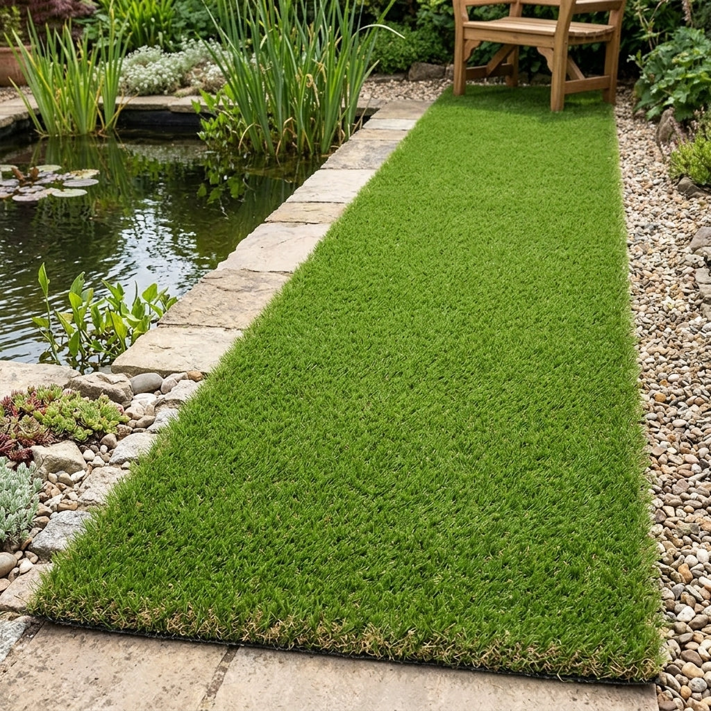 2m x 8m artificial grass with 30mm pile depth