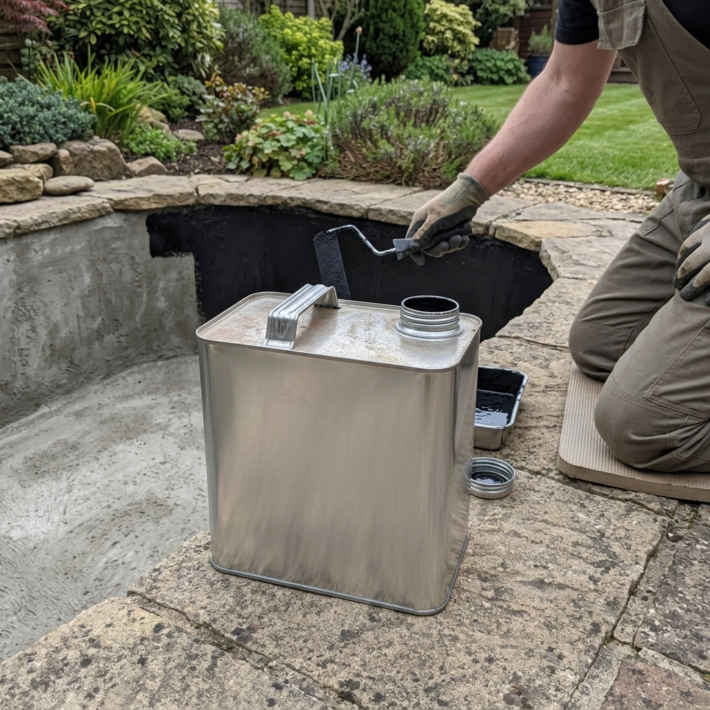 2.5kg black concrete pond sealer