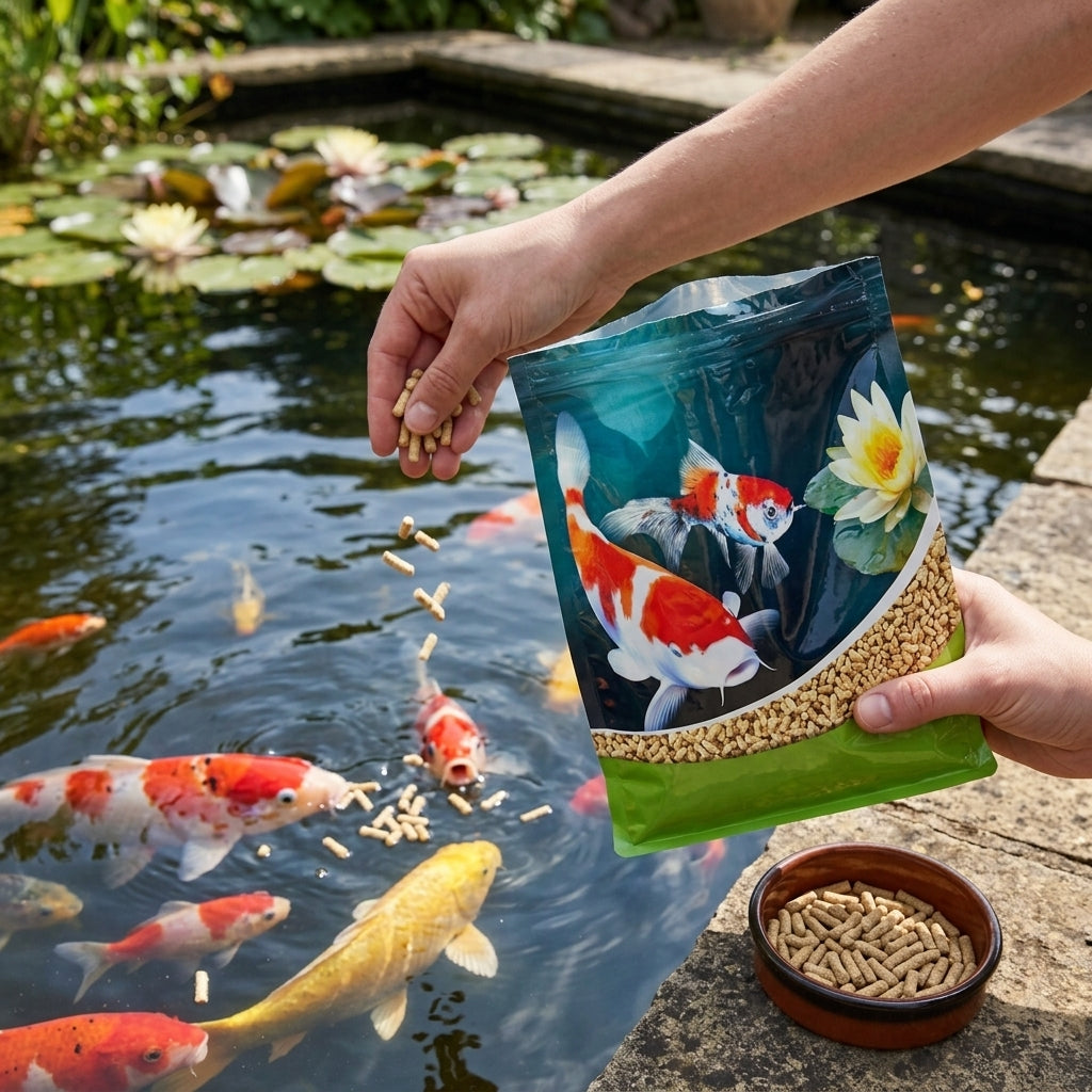 450g Floating Pond Sticks Fish Food – Complete Diet, 28% Protein