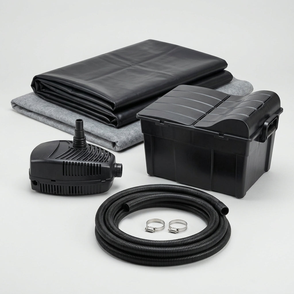 7m x 6m Complete Pond Kit with Liner, Underlay and Filter System (view 2)