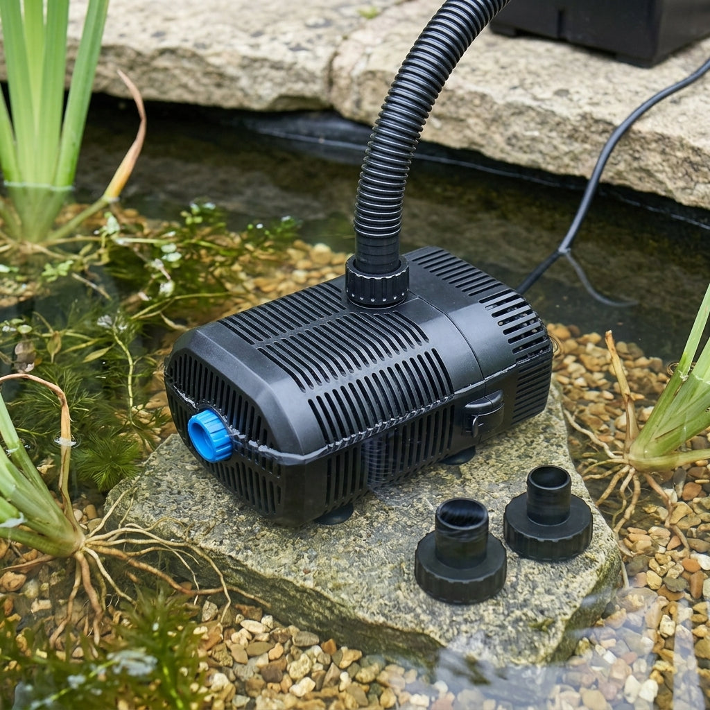 Filter Pump 21.5 x 15 x 17.5cm with Adjustable Flow and 60W Motor